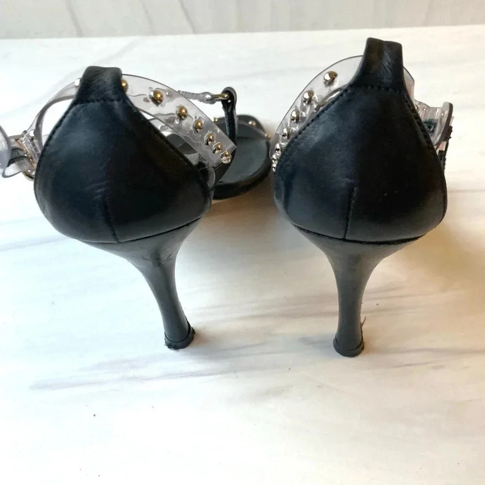 Stuart Weitzman‎ Y2K Studded Jelly Sandal Heels 5.5